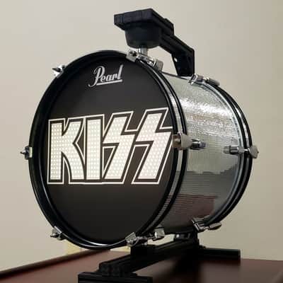 KISS Mirrorball Double Sided Rotating Bass Drum w/ Multi-Color Internal Lighting + Remote Control image 5