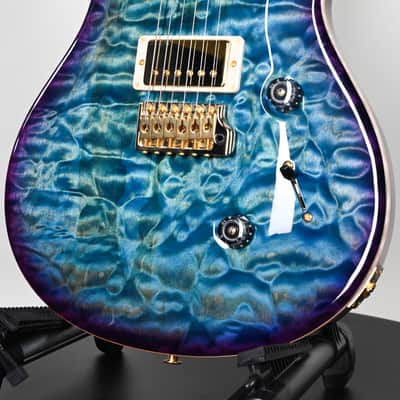PRS Custom 24 Wood Library w/ 1-Piece Quilt 10-Top, Brazilian Rosewood, & 58/15 LT Pickups- Aquableux Purple Burst 2026 (0423889) image 10
