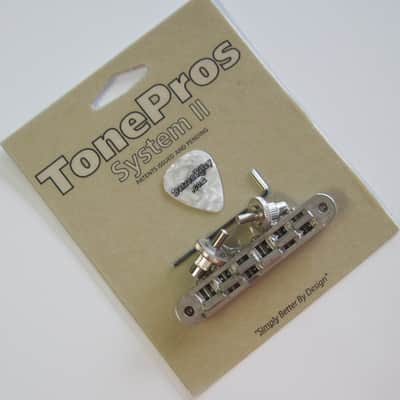 TonePros TP6-AN Standard Nashville Style Tuneomatic Aged Nickel image 2