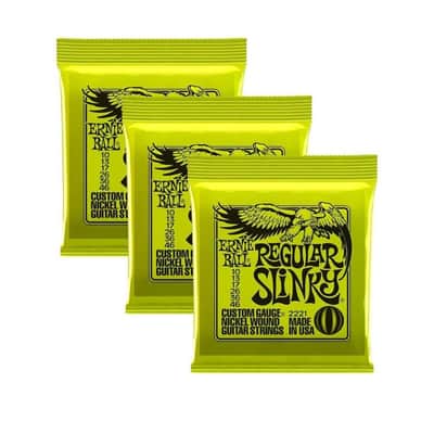 Ernie Ball 2221 OFFERTA 3 MUTE corde chitarra elettrica 10-46 image 3