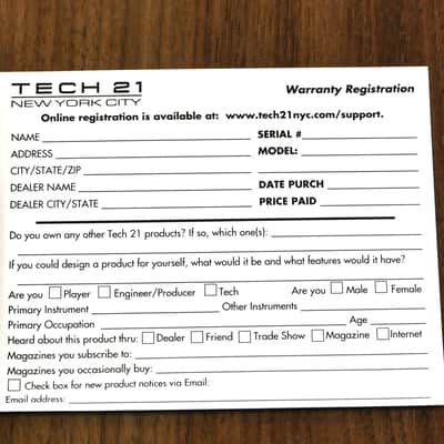 Autographed by Geddy!!!Tech 21 MP40 Limited Edition Geddy Lee Signature SansAmp Bass Drive image 9