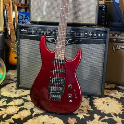Squier by Fender HM Heavy Metal Super Strat MIK HM-2? 1989 - Metallic Burgundy image 3