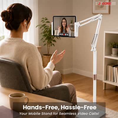 5 Core Tablet Floor Stand 360° Rotatable Adjustable Overhead Universal Bed Phone iPad Stand image 5