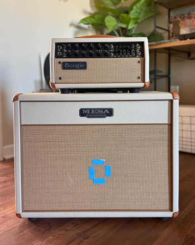 Mesa Boogie Mark Five 25 2-Channel 25-Watt Guitar Amp Head and Matching Lone Star Cab in Cream - 2017 image 1