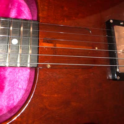 JamCity Guitars Les Paul Jr Double Cut  Faded cherry image 3