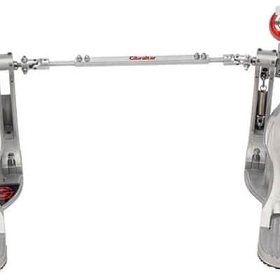 Gibraltar 9711G-DB 9700 Series G-Class Double Bass Drum Pedal with Case Silver/Chrome
