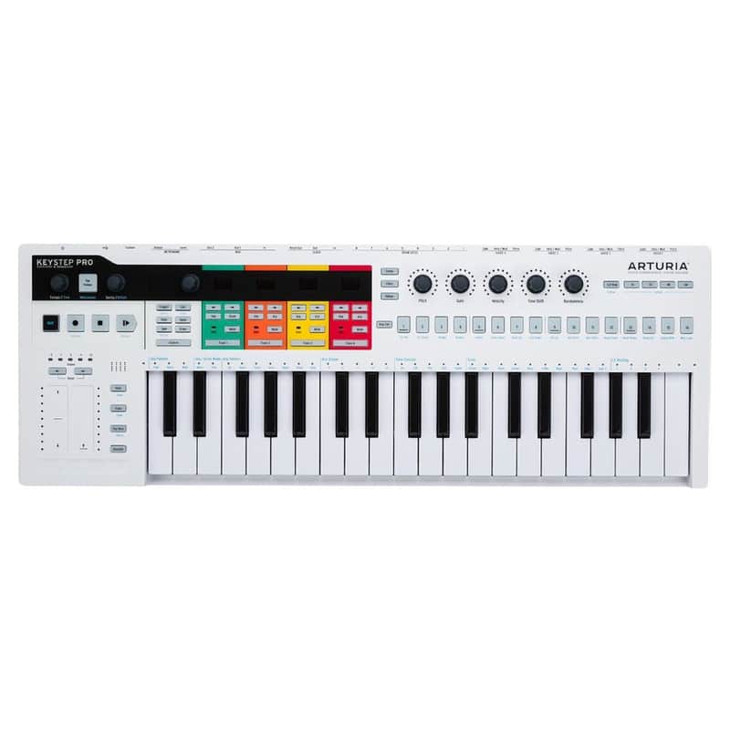 Arturia KeyStep Pro MIDI Controller & Sequencer-White *USA Small Business* image 1
