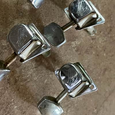 set 1966 - 76 Fender Stratocaster Telecaster guitar tuners tuning pegs image 2