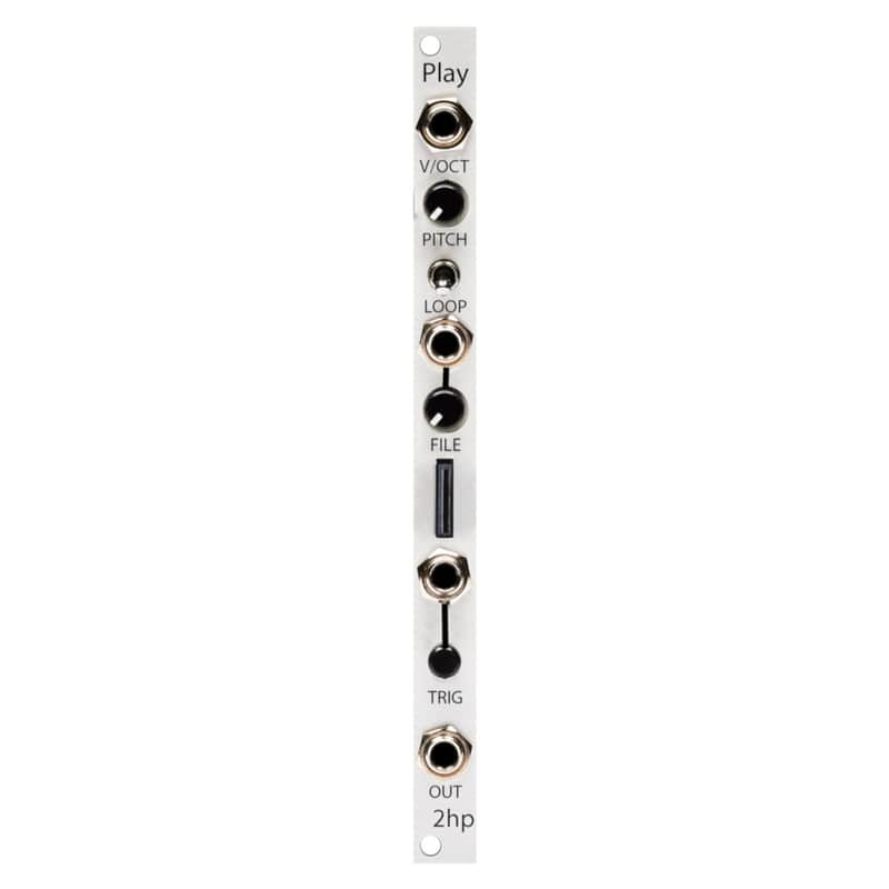 2hp Play Eurorack WAV Player Module (Silver) image 1