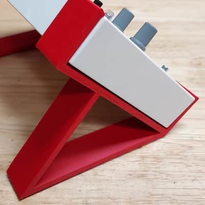 Red Color 45 Degree Angle Stands For Korg Volca Beats Drum Rhythm Machine - Made in USA image 2