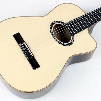 Eastman Cabaret Classical Jazz Acoustic-Electric Guitar, Case, New #M2006931 image 1