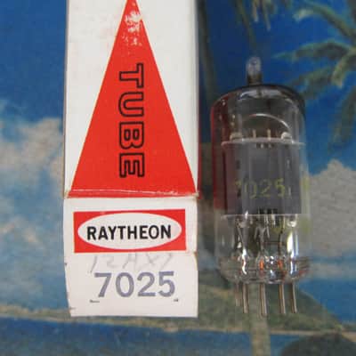 NOS Raytheon 7025(12ax7) Vintage Preamp Driver Tube, Low Noise 1960s, Japan, Brand New, Ex Sound 1960s image 1