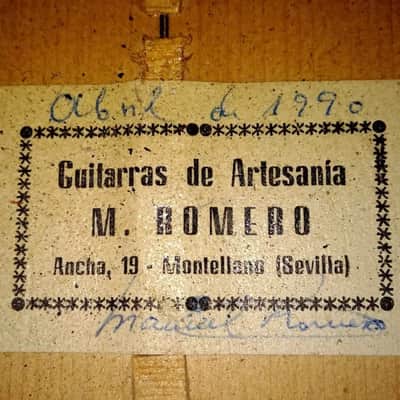 Manuel Romero 1990 - traditionally built flamenco guitar with huge and bold sound - affordable price - check video! image 11