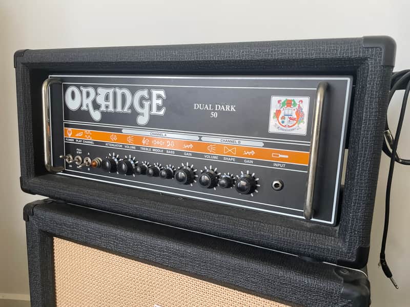 Orange Dual Dark 50 2-Channel 50-Watt Guitar Amp Head 2014 - 2023 - Black image 1