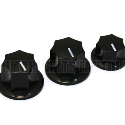 JBK-IMP Jazz Bass Import Knob Set Black