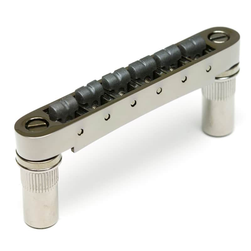 Graph Tech ResoMax NV2 AutoLock Tune-O-Matic Bridge, 6MM BLACK NICKEL PS-8863-BN image 1