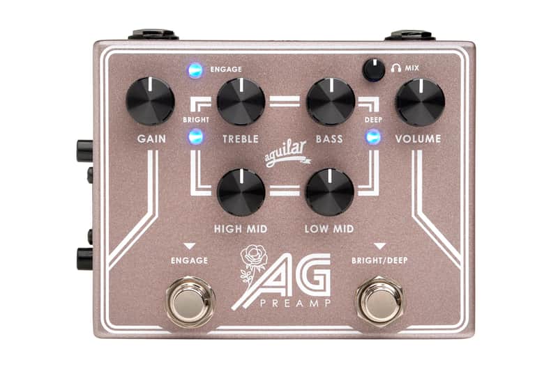 Aguilar AG Preamp Analog AG Preamp/DI Pedal, BCAM Breast Cancer Awareness Month Edition image 1