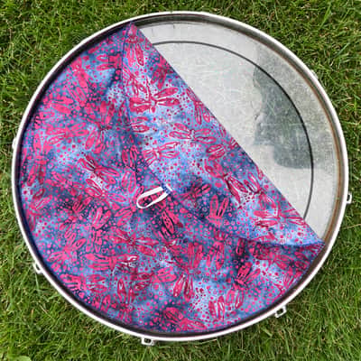 16" single layer Drum Bunny cloth drum cover - dampener - partial mute - compare to Drum Tortillas - Quesadilla - Big Fat Snare image 3