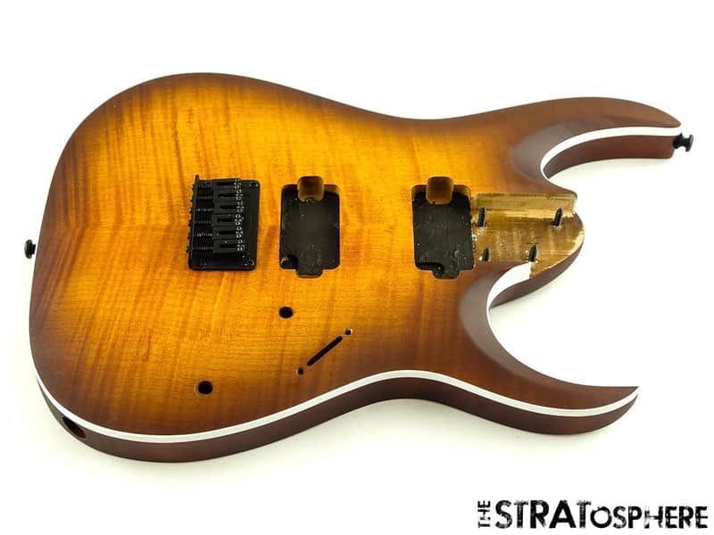 Ibanez RGA42FM BODY Guitar Part RG Flamed Maple Top Bound Dragon Eye Burst Flat image 1