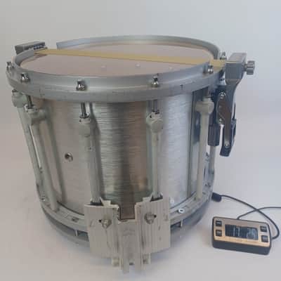 Yamaha 12x14"SFZ 9214U Brushed Chrome Marching Snare Drum Japan Die-Cast Rims image 16