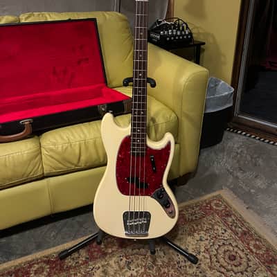 Fender Mustang Bass 1966 Olympic White image 3