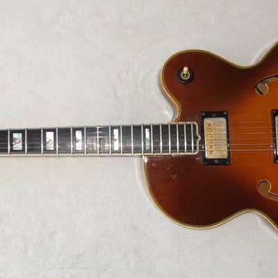 1979 Bradley Epiphone Emperor Thinline, Vintage Sunburst, High-End Matsumoku Semi Hollow image 2