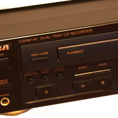 RCA CDRW140 CD-R Stand Alone Dual Tray CD Recorder & Player w/4x Dubbing VG Working Condition image 4