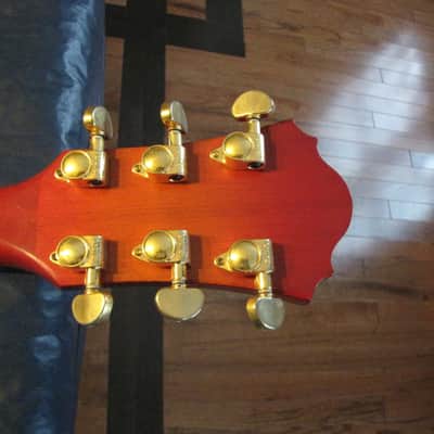 2005 Ibanez AEF 100 Acoustic Electric Guitar Antique Cherry Burst image 10