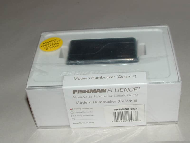 Fishman Fluence PRF-M36-CQ1 6 String Modern Humbucker Ceramic 3 Voices (Brushed Black Nickel) image 1