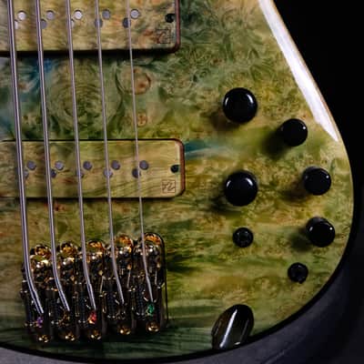 Used Ibanez SR Prestige 5-string Bass Guitar w/Case - River Canyon image 16