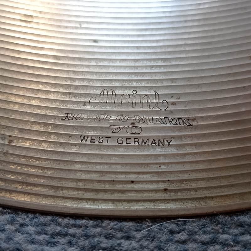 Meinl Romen Mark 70 Hi Hat 15" Very Rare size 60s-70s  - Vintage classic image 1