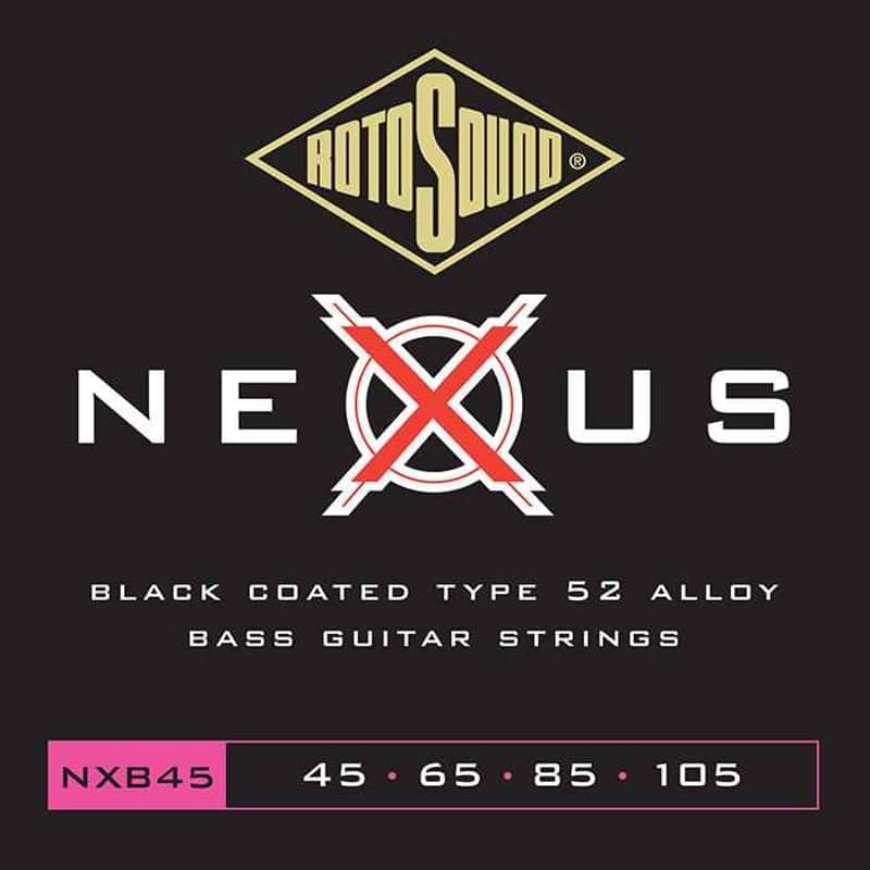 Rotosound NXB45 Black Polymer Coated 4-String Bass Strings (45-105) image 1