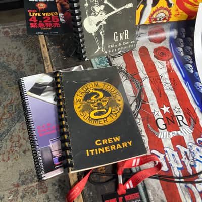 Frank Ferrer's Guns N Roses Chinese Democracy Tour, Pork Pie USA Maple Drum Set, 26",18",16",12" Plus Tour Artifacts. Signed! Authenticated! 2009 image 11