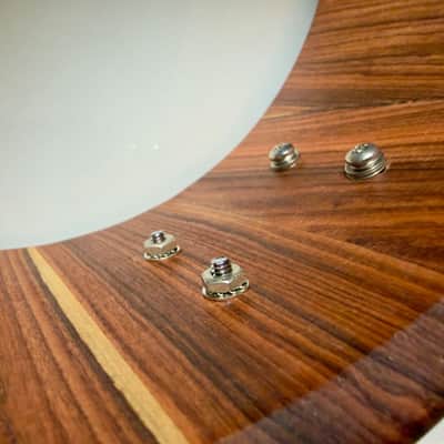 Like-New Fierce Drum Co., 13x5.5 Columbian Rosewood stave snare with all-DW hardware, Canopus and extra wires image 13