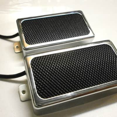 Humbucker Pickups SET Open Cover BLACK FOIL PAF Q Pickups Custom Shop Fits Gibson Epi Greco Ibanez image 2