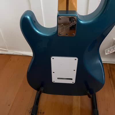 John Cruz built Fender Strat Plus with Maple  Fretboard 1988-Lake Placid Blue image 6