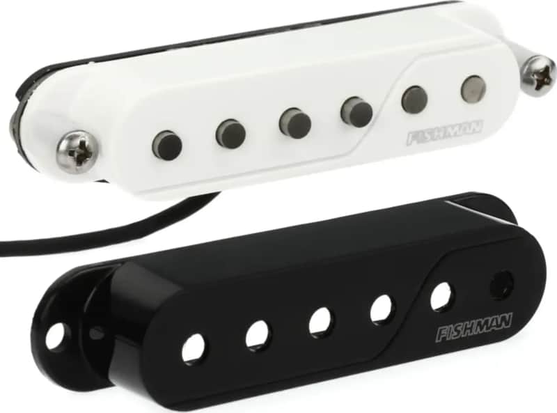 Fishman Fluence Passive Single Coil Middle Pickup, Black or White image 1