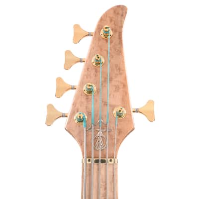 Alembic Europa 5-String Long-Scale w/Red Side LEDs, Birds Eye Maple Fingerboard, Walnut Core, & Walnut Backplates (Serial #U14695) image 6