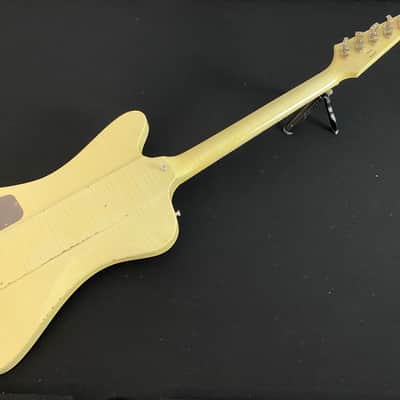 Video! Goofed 2021 Gibson Custom Shop Murphy Lab '64 Johnny Winter Signature Firebird V Polaris White Aged image 11
