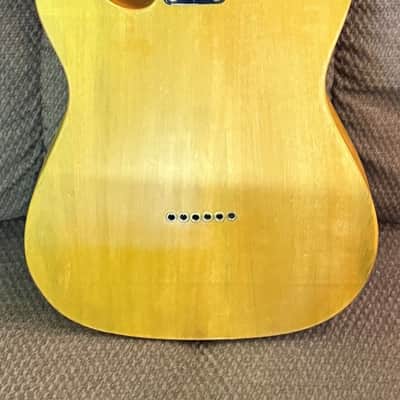 Custom Black Guard Telecaster flamed Maple Top & Ash Body. Black Maple neck image 5