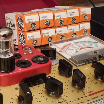 NOS General Electric 5AR4 GZ34 Tube FULL WAVE RECTIFIER (Hickok Tested) image 1