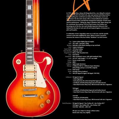 Gibson USA Ace Frehley Budokan Les Paul Custom 2012 - Heritage Cherry Sunburst image 13