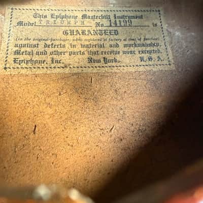 Epiphone Triumph 1935 - 1957 - Sunburst image 19