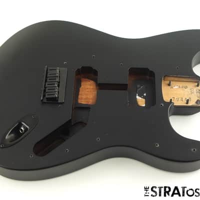 USA Fender JIM ROOT Stratocaster Mahogany HH Strat BODY + HARDWARE, Flat Black image 1