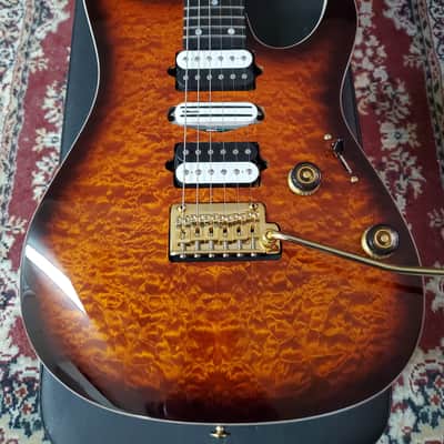 Ibanez AZ24P1QM-DEB Premium 2024 - Present - Dragon Eye Burst. image 2