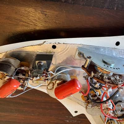Fender Jeff Beck Model Loaded Pickquard Lace Sensore Startocaster 1991 - White Aged image 11