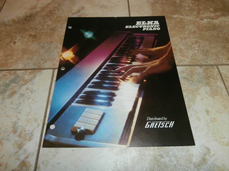 Vintage 1970's Gretsch Elka Electronic Piano Flyer! Rare, Original Case Candy, Paperwork! image 1