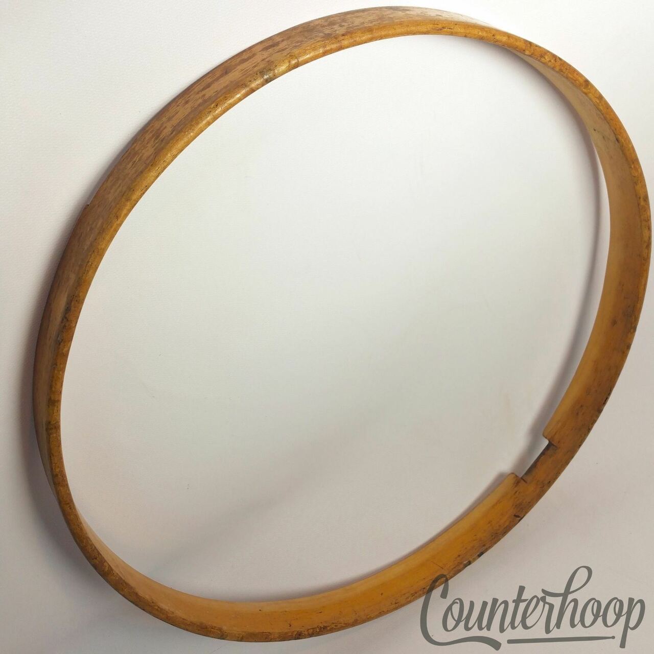 Leedy 14"Solid 1-Ply Natural Maple Wood Hoop/Rim Snare Drum Resonant Vintage 10s — main photograph