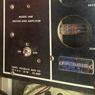 Silvertone 1448 Guitar and Amplifier 1962-1967 image 9