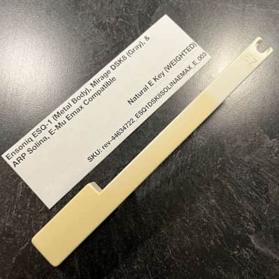 Ensoniq Replacement Weighted E Key (Ensoniq Keybeds) for Ensoniq ESQ-1 (metal) & Mirage DSK8 (gray), E-Mu Emax I Keyboard, ARP Solina (B417)